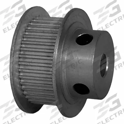 Dayton Timing Pulley: Modified Curvilinear, Fixed, For GT Timing Belt Section - GT Section Fixed-Bore Timing Pulleys with Hub