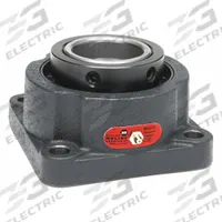 MOLINE BEARING Flange Bearing: Spherical Roller, 4 in Bore, Cast Iron, Set Screws, 9 1/2 in Lg (MPN 19111400). Key specifications — Bore Type: Cylindrical; Brand: MOLINE BEARING; Lubricant Material: Lithium Complex Grease; Mounting Bolt Size: 7/8 in; System of Measurement: Inch.