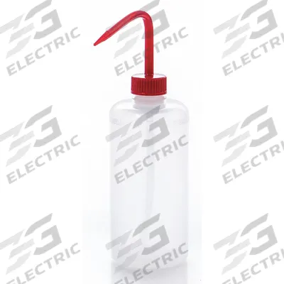 APPROVED VENDOR Wash Bottle: 500 mL, No Imprinting, Red, Narrow, Std Spout Spout - Narrow Mouthed Standard Spout Wash Bottles