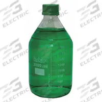 BENCHMARK SCIENTIFIC Media Bottle: 2 L, Screw-On, GL45, 111 mm, Assorted, Safety Coated (MPN B3000-2000-G). Key specifications — Closure Type: Screw-On; Mouth Size: Narrow; Screw Closure Size: GL45; Brand: BENCHMARK SCIENTIFIC; Body Color: Assorted.
