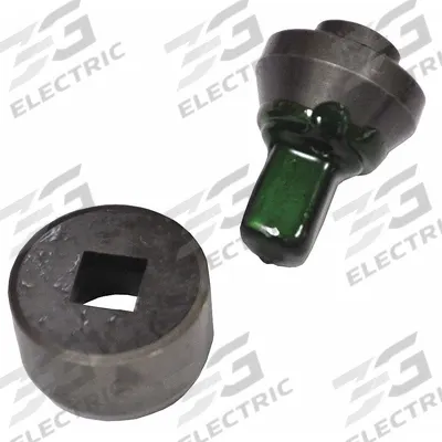 HUSKIE TOOLS Punch and Die Set: Square Punch, 9/16 in Punch Size, Steel - Punches & Dies