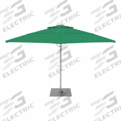 CALIFORNIA UMBRELLA Outdoor Umbrella: Green, Aluminum/Steel, Hand Crank, 125 3/16 in Overall Dia (MPN SOLA118001-6000). Key specifications — Brand: CALIFORNIA UMBRELLA; Canopy Color: Green; Includes Base: Yes; Includes Lights: No; Opening Mechanism: Hand Crank; Pole Material: Steel.