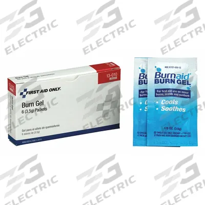 FIRST AID ONLY Topical Burn Gel: Lidocaine HCl, 0.125 oz Size - Burn Reliever Gels