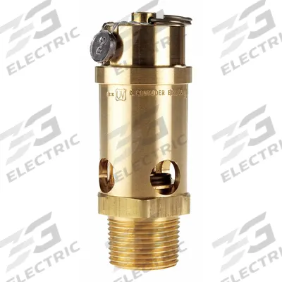 CONRADER Safety Valve: Soft Seat, 1 in (M)NPT Inlet (In.), 1 in (F)NPT Outlet (In.) - Soft Seat Pneumatic Safety Valves