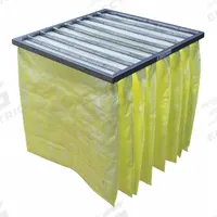 GRAINGER Pocket Air Filter: 24 in x 24 in x 36 in, MERV 14, Yellow, Synthetic, 8 Pockets (MPN 6B626). Key specifications — Display Sell UOM: EA; Brand: GRAINGER; Media Material: Synthetic; Performance Rating: MERV 14.
