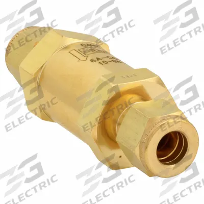 Parker Instrumentation Check Valve: For Fluids/Gas Media, Poppet, Inline Valve Body - Brass Inline Poppet Check Valves