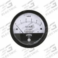 WINTERS Differential Pressure Gauge: Single-Side, 1/8 in NPTF Female, PFD, 4 in Dial, Aluminum, IP67 (MPN PFD40307). Key specifications — Sensor Type: Diaphragm; Series: PFD; Housing Material: Aluminum; Certificate of Calibration: Included.