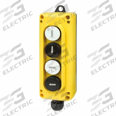 GIOVENZANA Pendant Control Station: (4) Push Buttons, 4NO, Right/Left/Up/Down - Push-Button Pendants
