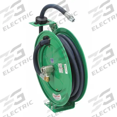 SPEEDAIRE Spring Return Hose Reel: 25 ft (3/4 in I.D.), 3/4 in MNPT, 300 psi Max Op Pressure - Standard Air or Water Spring-Return Hose Reels