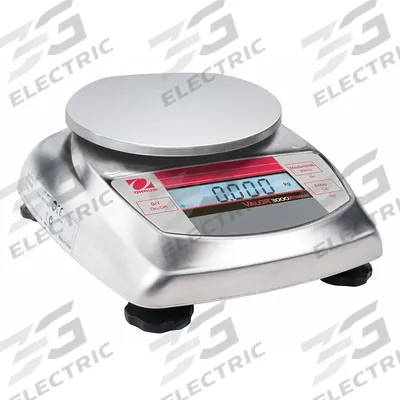 OHAUS Food Scale: 5 3/4 in Weighing Surface Dp, 4 3/4 in Weighing Surface Wd - Food Scales