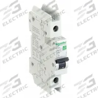SCHNEIDER ELECTRIC IEC Miniature Circuit Breaker: 10 A Amps, 60V DC, 14kA at 120/240V AC, C60BP (MPN M9F42110). Key specifications — Brand: SCHNEIDER; DC Voltage Rating: 60V DC; Max. AIR Rating: 14kA at 120/240V AC; Terminal Connection: Screw Clamp; AC Voltage Rating: 240/415V AC.