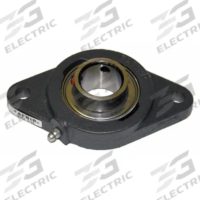 TIMKEN 2 Bolt Flange Bearing: Radial Ball, 1 3/16 in Bore, Cast Iron, Set Screws - General Purpose Flange-Mount Ball Bearings