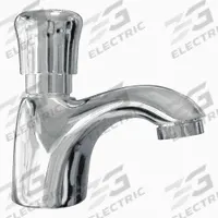 AMERICAN STANDARD Low Arc Bathroom Faucet: Metering, Single-Post, Cast Brass, Chrome Finish, Spray (MPN 1340109.002). Key specifications — Brand: AMERICAN STANDARD; Series: Metering; Includes: Factory Set Run Time; Adjustable Flow Cycle; Flexible Supply Hose.