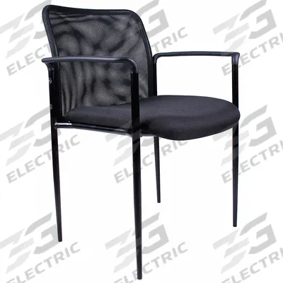 APPROVED VENDOR Frame Chair: Black, Black, 0 Casters/Glides, 24 in Overall Wd - Guest & Side Chairs