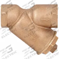 APOLLO Y Strainer: 1 1/2 in, NPT, Mesh, 0.0469 in Screen Size, Bronze, PTFE, 5 in Ht, 5 3/4 in Lg (MPN 59LF007P2). Key specifications — Brand: APOLLO; Seal Material: PTFE; Manufacturer Part Number: 59LF007P2; Screen Material: 304 Stainless Steel.