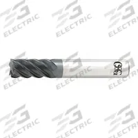 OSG Square End Mill: Carbide, TiAlN Coated, 5 Flute, 3 mm Mill Dia, 9 mm LOC, 39 mm OAL (MPN HP455-1181)