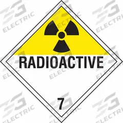STRANCO INC DOT Container Placard: Radioactive, 10 3/4 in x 10 3/4 in, 10 3/4 in Label Ht, 10 PK (MPN DOTP-0051-V10). Key specifications — Brand: STRANCO INC; Message: Radioactive.