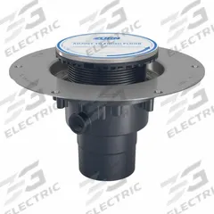 ZURN Floor Drain: 9 7/8 in Overall Dia, 5 in Grate Size, 3 in Nominal Pipe Size, Solvent Weld, PVC (MPN FD2-PV3-SS). Key specifications — Color: Silver; Connection Type: Solvent Weld; Brand: ZURN; Includes: Stainless Mesh Screen.