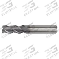 WIDIA HANITA Square End Mill: Carbide, AlTiN Coated, 3 Flute, 1.5 mm Mill Dia, 3 mm LOC, 50 mm OAL (MPN 450301501T)
