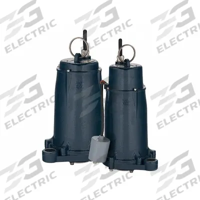 LITTLE GIANT Sewage Grinder Pump: Vertical, Three Phase, 2 hp, 230V AC, 33 gpm @ 10' of Head - General Purpose Sewage Grinder Pumps