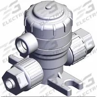 SMC Chemical Liquid Valve: 1/4 in, Air to Spring, Fail Closed, PFA, 1/8 in BSPT, 0°C to 60°C (MPN LVQ20-Z07R-9). Key specifications — Actuator Operation: Air to Spring; Fail Safe Position: Fail Closed; Manufacturer Part Number: LVQ20-Z07R-9; Brand: SMC.