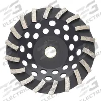 HUSQVARNA Segment Cup Grinding Wheel: Turbo, 7" Dia, 5/8-7/8" Arbor, 18 Segment, Vari-Grind G50 (MPN Turbo-6). Key specifications — Series: Vari-Grind G50; Brand: HUSQVARNA.
