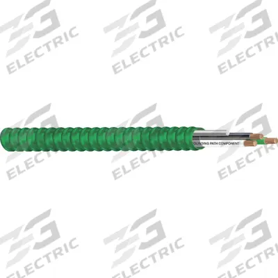 SOUTHWIRE Metal Clad Armored Cable: 12 AWG, 2 Conductors, Stranded, 1,000 ft, 600 V Volt - Healthcare Metal-Clad Building Cables