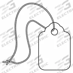 PARTNERS BRAND Retail Tag: Colored, Cardstock, 1 3/4 in Tag Ht, 1 1/8 in Tag Wd, White, 1,000 PK (MPN G26005). Key specifications — Tag Color: White; Tag Style: Pre-Strung; Tag Material: Cardstock; Brand: PARTNERS BRAND; Shipping Tag Type: Colored.