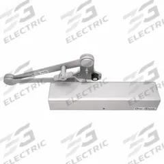 PDQ Door Closer: Parallel Mounting Type, Grade 2 - Medium Duty, Aluminum, 13 in Lg, 2 in Wd (MPN 5501 BC PA HO 689). Key specifications — Manufacturer Part Number: 5501 BC PA HO 689; Brand: PDQ; Closer Series: 5500; Compatible with Series: 1450; Location Use: Interior/Exterior; Spring Type: Adjustable; Product Type: Door Closer; Spring Size: 6.
