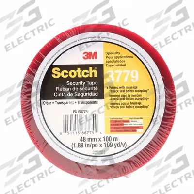 SCOTCH Security Message Box Sealing Tape, PK 36: 1.8 mil Tape Thick, Clear, Security - Handheld Tamper-Evident Packing Tape