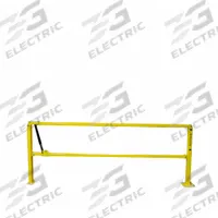 Safety Gate: Manual Operation, Steel, Powder Coated, Vertical Swing, Hardware/Struts, Non-Reflective (MPN 428-085-001). Key specifications — Material: Steel; Color: Yellow; Finish: Powder Coated; Includes Safety Guard: Safety Guard Not Included; Reflective: Non-Reflective; Swing Direction: Vertical; Includes: Struts; Brand: GARLOCK SAFETY SYSTEMS.