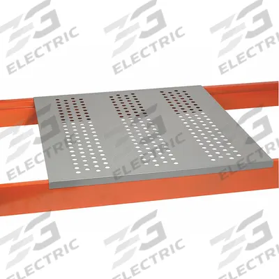 LITTLE GIANT Perforated Rack Decking: 46 in x 36 in, Waterfall, 14 ga Decking - Perforated Steel Pallet Rack Decking