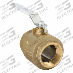 APOLLO Manual Two-Way Ball Valve: 3 in, Brass, Straight, FNPT x FNPT, 400 psi Max. Pressure (CWP) (MPN 77FLF14001). Key specifications — Brand: APOLLO; Handle: Lever.