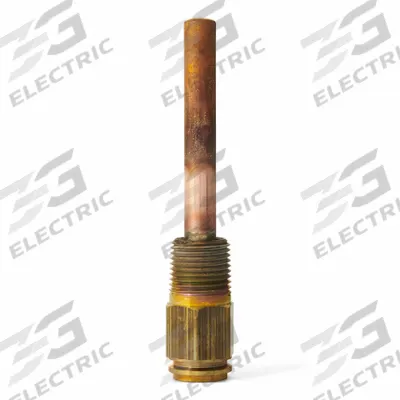 HONEYWELL HOME Immersion Well: Mounting Flange, Copper, Copper - HVAC Thermowells