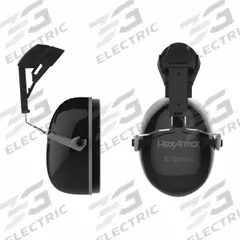 HEXARMOR K1C Earmuffs: Hard Hat-Mounted Earmuff, Passive, 22 dB NRR, Foam, Black (MPN 17-15001). Key specifications — Style: Rigid; Dielectric: No; Electrically Insulated: No; Band Material: Plastic; Cushion Material: Foam; Cup Material: ABS; Series: K-Series(TM); Cup Color_Original: Black.