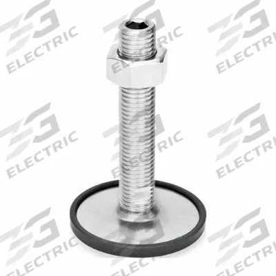 JW WINCO Male-End Leveling Mount: Swiveling Stud, 3/4"-10 Thread Size, 3.15 in - Non-Skid Male Leveling Mounts