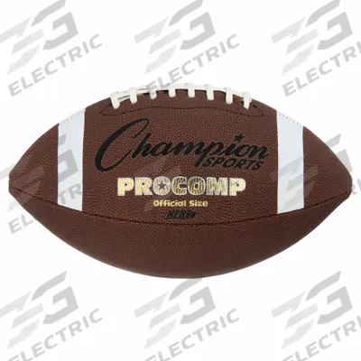 CHAMPION SPORTS Football: Brown, Composite, NCAA/NFHS, 11 1/2 in Overall Lg - Footballs