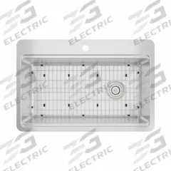 ELKAY Sink: 33 in Overall Lg, 22 in Overall Wd, 9 in Bowl Dp, 30 1/2 in Bowl Lg, 1 Bowls, 18 ga (MPN ECTSR33229T1WS). Key specifications — Brand: ELKAY.