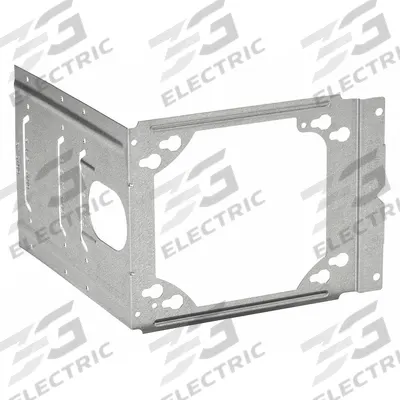 B-LINE BY EATON Mounting Bracket: Galvanized Steel, Silver, 1 in Overall Dp - Mounting Accessories for Electrical Boxes