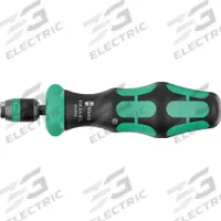 WERA TOOLS Bitholding ratcheting screwdriver: Hex Tip, 1/4 in Tip Size, 1/4 in, 140 mm Overall Lg (MPN 05051494001). Key specifications — attr1205339: 1/4 in; attr1205303: WERA TOOLS.