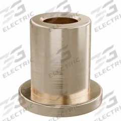Flanged Sleeve Bearing: Bronze, SAE 841, 4 mm Bore, 7 mm OD, 10 mm Lg, -35°F to 300°F, 10 PK (MPN FFM0407-10B). Key specifications — System of Measurement: Metric; Material Grade: SAE 841; Flange Type: Flanged; Brand: OILITE.