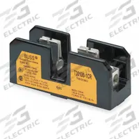 BUSSMANN Fuse Block: Open Block Design, 3 Pole, 300 V AC, Box Lug, Non-Indicating (MPN T30100-3CR). Key specifications — Brand: BUSSMANN.