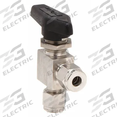 Parker Manual Two-Way Ball Valve: 1/4 in, 316 Stainless Steel, Angle, Sweat x Sweat - Angle-Body Stainless Steel Ball Valves