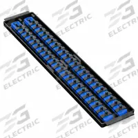 ERNST MANUFACTURING Socket Organizer: Blue, 3 5/8 in Overall Wd, 44 Posts/Slots, Sockets (MPN 8455). Key specifications — attr1125333: (44) Socket Clips; attr1125346: ERNST MANUFACTURING; attr1125347: Blue; attr1136588: Sockets; attr1125364: Socket Bit Tray.