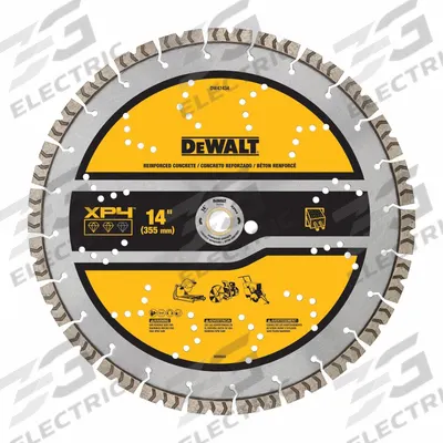 DEWALT Diamond Saw Blade: Masonry/Reinforced Concrete, 14 in Blade Dia., For Saw - Masonry-Cutting Blades