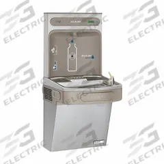 ELKAY Drinking Fountain with Bottle Filler: On-Wall, 8 gph @ 50°F, Stainless Steel, Gray (MPN EZSG8WSSK). Key specifications — Brand: ELKAY; Housing Material: Stainless Steel; Housing Finish: Stainless; Chilling Capacity: 8 gph @ 50°F; Housing Color: Gray.