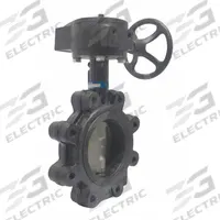 MILWAUKEE VALVE Butterfly Valve: 8 in Pipe Size, Concentric, 200 psi Max. Pressure (CWP), Lug, ABS (MPN ML332B). Key specifications — Brand: MILWAUKEE VALVE; Handle Type: Gear Operated Handwheel; Disc Material: Ductile Iron.