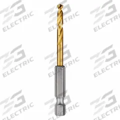 MILWAUKEE Hex Shank Drill Bit: 5/32", 135° Split Point, TiN-Coated HSS, Impact Rated (MPN 48-89-4607). Key specifications — attr1234973: Impact Rated; attr1234966: MILWAUKEE; attr1234978: 0.1563.