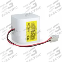 ALARM LOCK Door Lock Battery Pack: 6V DC, 1,500 mAh Capacity, 2.125 in Ht, 2 in Wd (MPN BP6). Key specifications — Fits Model: Mfr. No. LL1, PG10 and 11A; Voltage - Batteries: 6V DC; Brand: ALARM LOCK.