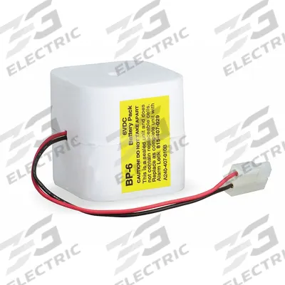 ALARM LOCK Door Lock Battery Pack: 6V DC, 1,500 mAh Capacity, 2.125 in Ht - Fits Brand Alarm Lock